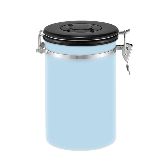 Juego de recipientes de acero inoxidable de calidad para cocina, alimentos, café, almacenamiento de azúcar, tarro hermético