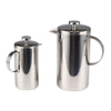 Prensa francesa espejo negro estilo clásico acero inoxidable 34 oz aislado doble pared cafetera prensa francesa con logotipo personalizado