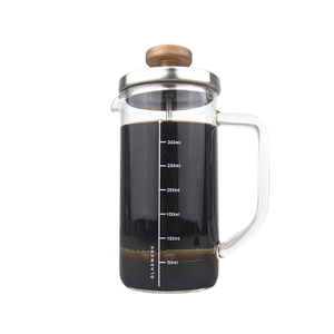 I-TOP GFP11 Amazon Venta caliente Negro 350ml Mini Prensa francesa portátil Cafetera Tetera con tapa