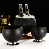 2022 nueva llegada de acero inoxidable vino cerveza cubo de hielo bebidas champán cubo enfriador de hielo para fiesta de bar en casa