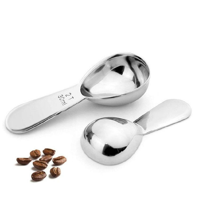 Juego de accesorios de cocina de acero inoxidable de alta calidad, cucharas medidoras de café