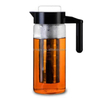 Cafetera de café en frío de vidrio con filtro de acero inoxidable