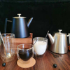 Tetera de doble pared de acero inoxidable con infusor extraíble, tetera de estufa de 1,2 l para frutas, hierbas e infusión