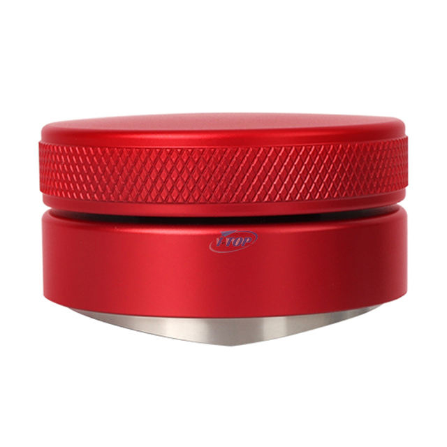Distribuidor de espresso rojo Nivelador de espresso compatible con portafiltro Distribuidor de café de acero inoxidable