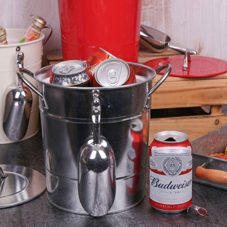 Bar Supply party Cubo de cerveza helada Cubo de hielo aislado de acero inoxidable de doble pared para bar en casa