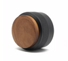 Distribuidor de café de 58 mm, distribuidor de café de acero inoxidable, decoración de nogal, distribuidor de café de altura ajustable con madera