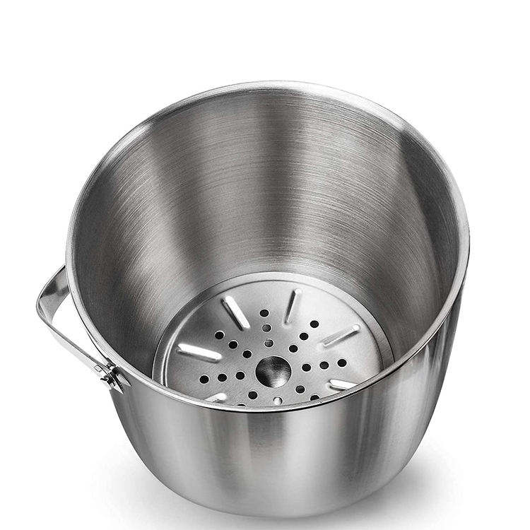 Hielera aislada con pinzas y tapas de 3,4 cuartos para fiestas y bares, pared doble de acero inoxidable con colador