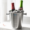 Factory Direct Vintage Rustic Farmhouse cubo de hielo de acero galvanizado para uso en bar al aire libre