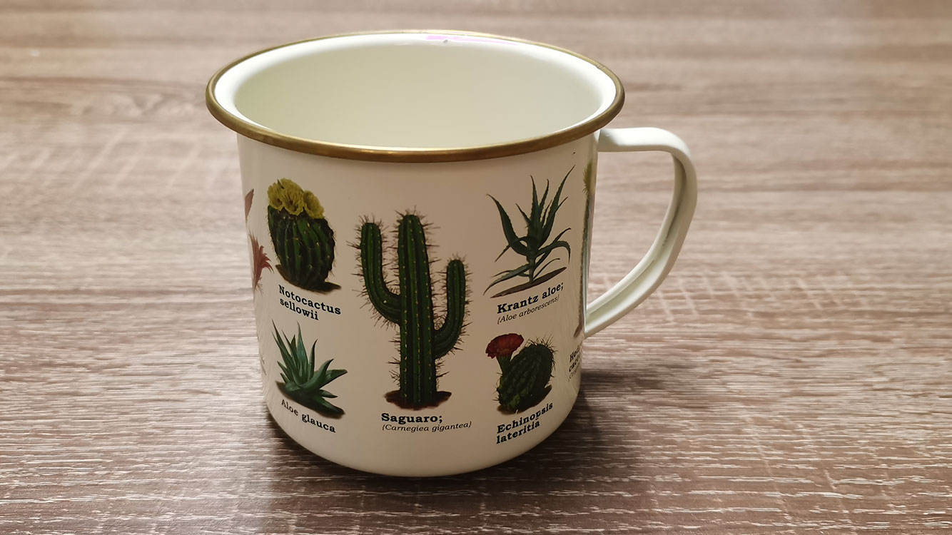 Venta al por mayor vendedora caliente de la taza del té del café de la taza del esmalte que acampa sola taza colorida