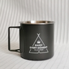 Taza de agua de acero inoxidable para acampar, taza plegable portátil para exteriores de 330ml para bebidas frías, cerveza, café, tazas de Metal, juego de herramientas para café