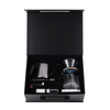 Juego de regalo disponible de muestra, kit de café de goteo para viajes al aire libre con filtro de molinillo de café manual, tetera y cuchara
