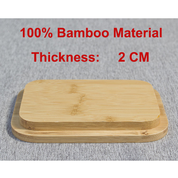 Recipiente de metal con tapa de madera de bambú para cocina Caja de almacenamiento de queso de azúcar de metal Plato de mantequilla
