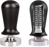 Tamper de café de 51 mm Presión regulada Calibrada Espresso Tamper de mano Base de acero inoxidable 304 Negro