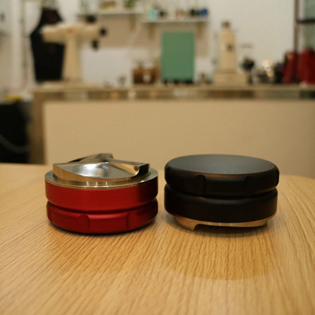 Distribuidor de espresso rojo Nivelador de espresso compatible con portafiltro Distribuidor de café de acero inoxidable