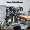 Limpiador de máquina de café semiautomático cepillo de limpieza de máquina de café cepillo de vapor, herramienta de limpieza de vapor de aluminio cepillo de café de nailon