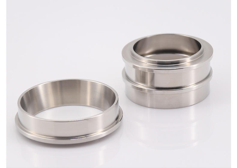 Embudo de dosificación de espresso de 58 mm, anillo de dosificación de acero inoxidable compatible con el portafiltro/parte inferior de la máquina de espresso de 58 mm