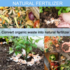 Cubo de compost de cocina para mostrador o debajo del fregadero Cubo de compost biodegradable ecológico de 1,3 galones de metal para interiores y apartamentos