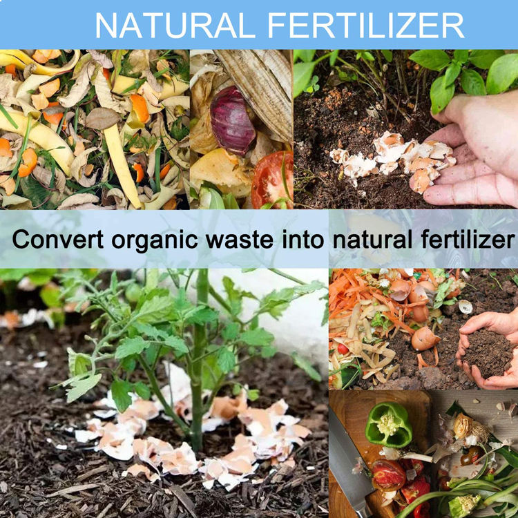 Cubo de compost de cocina para mostrador o debajo del fregadero Cubo de compost biodegradable ecológico de 1,3 galones de metal para interiores y apartamentos