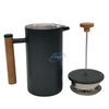 Prensa de café negro Acero inoxidable Resistente al calor 350/800/1000ml Prensa francesa de doble pared