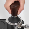 Prensa de café espresso portátil de acero inoxidable con mango de madera para café molido Tamper de café