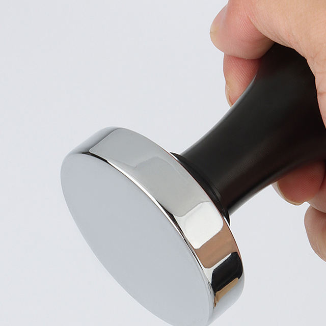 Espresso Tamper Set 51mm-58mm Base plana Profesional Barista Espresso Negro Aleación de aluminio Tamper de café