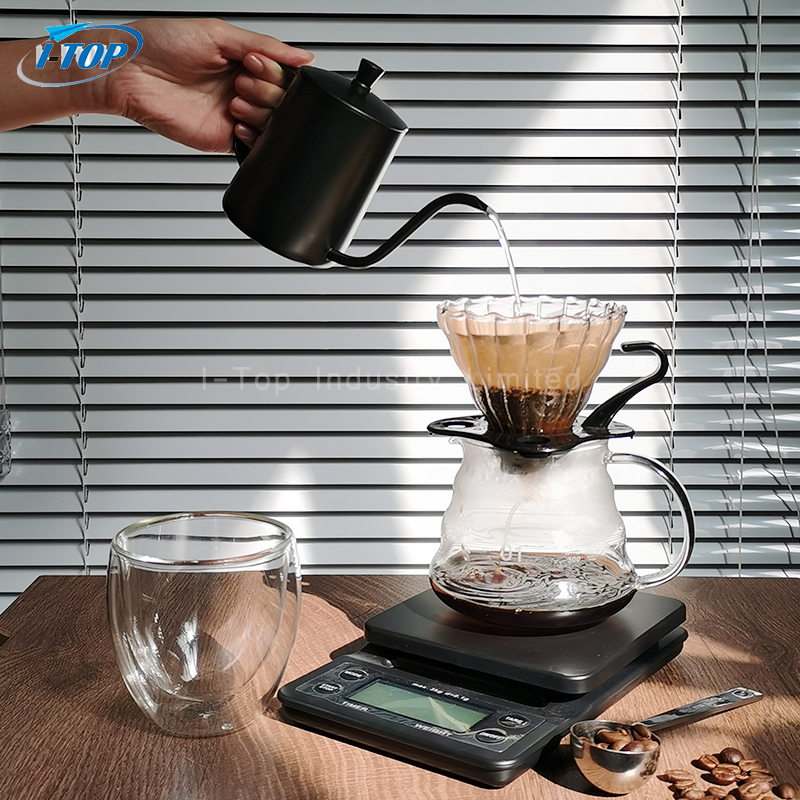 Juego de café Barista Juego de bolsa de regalo Juego de tetera de cuello de cisne por goteo Juegos de café y té