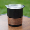 Taza de café portátil de 300 ml de una sola capa de acero inoxidable 304, taza para acampar con agua para rizar cerveza