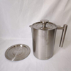 Colador de aceite de acero inoxidable, recipiente para grasa de tocino, recipiente, jarra, lata de almacenamiento con filtro, recipiente para aceite de cocina