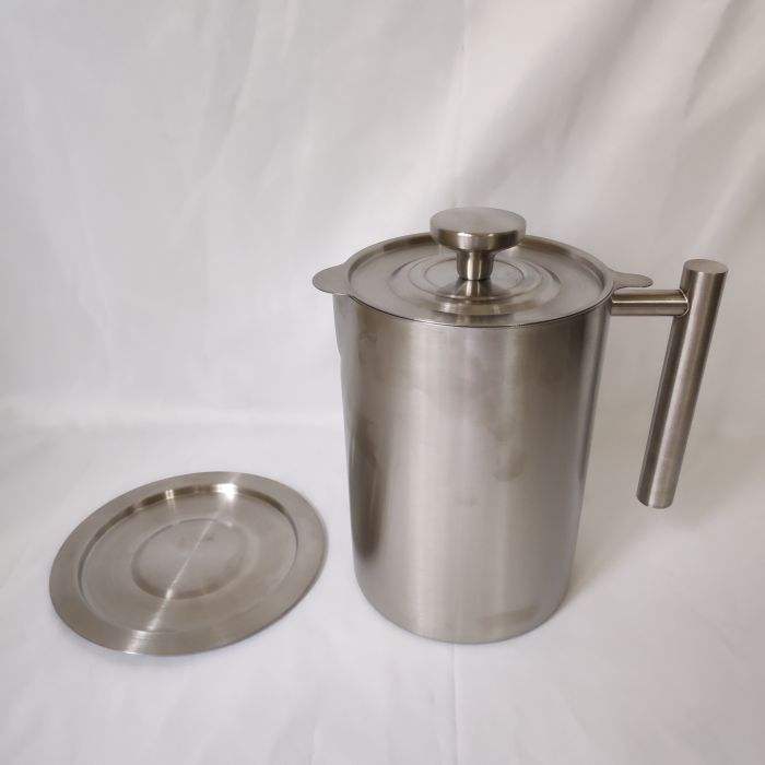Colador de aceite de acero inoxidable, recipiente para grasa de tocino, recipiente, jarra, lata de almacenamiento con filtro, recipiente para aceite de cocina