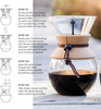 Cafetera de café en frío de vidrio con filtro de acero inoxidable