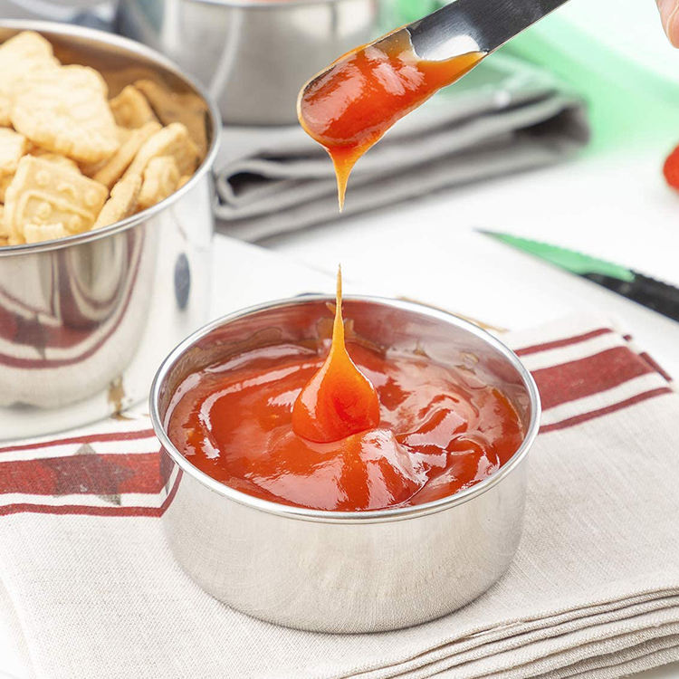 Fiambrera Bento respetuosa con el medio ambiente, juego de 4 cajas de almacenamiento de alimentos a prueba de fugas de acero inoxidable para niños, contenedor de sopa de salsa con tapa de silicona