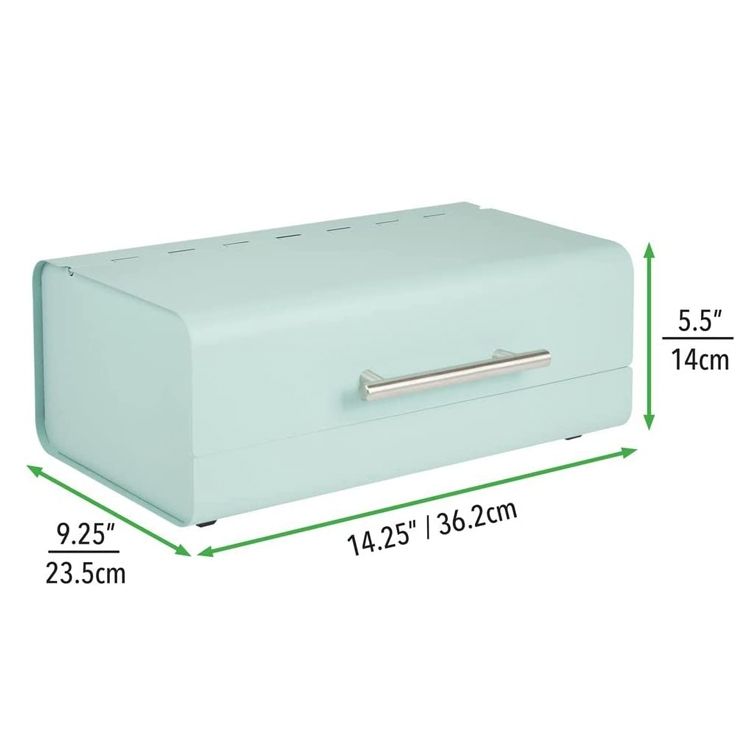 Caja de almacenamiento del pan del bocado de los envases de comida del metal de la cocina del estilo del cortijo para el compartimiento de pan
