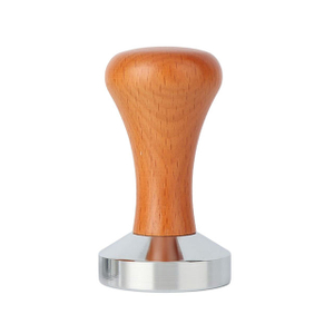 Durable Espresso Tamper Máquina de café espresso con tapete Profesional Barista Espresso Mano de madera Tamper de café