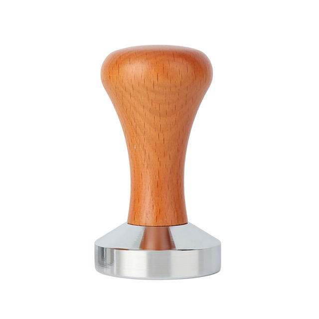 Durable Espresso Tamper Máquina de café espresso con tapete Profesional Barista Espresso Mano de madera Tamper de café