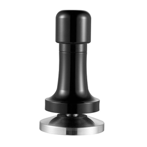 Mango y soporte de aluminio negro Barista Espresso Tamper 51-58mm Base Coffee Tamper con resorte