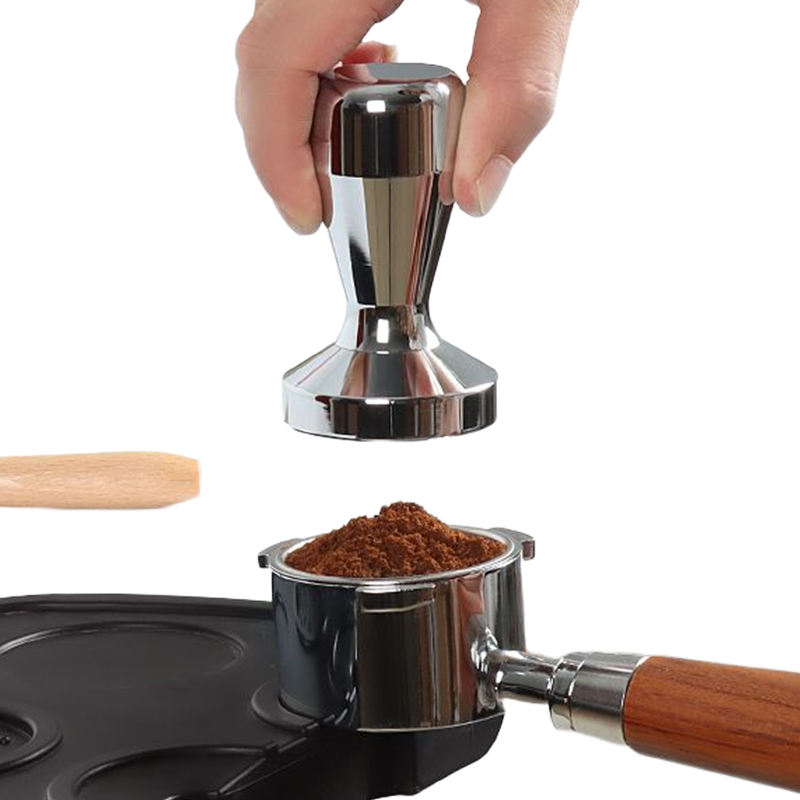 Espresso Tamper Tool Acero inoxidable Alta calidad Pro Tamper y Tiny Portafilter Juego de regalo de café Tamper de café