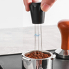 Espresso Coffee Stirrer barista Agujas agitadoras para Espresso Distribution Mango con corte de diamante y Agujas distribuidoras de soporte