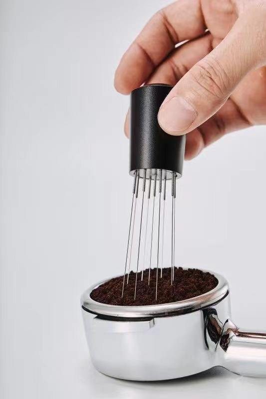 Agitador de café de acero inoxidable Espresso Power WDT Tools distribuidor de agujas magnéticas de café
