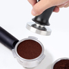 Tamper Espresso Tamper Barista Tamper de café con base plana de acero inoxidable 100 % con resorte Tamper de café