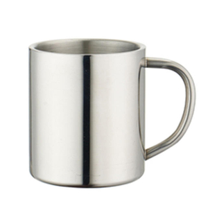 Taza con mosquetón portátil para viajes de acampada al aire libre con asa, taza de café de doble pared de acero inoxidable, taza con mosquetón de metal