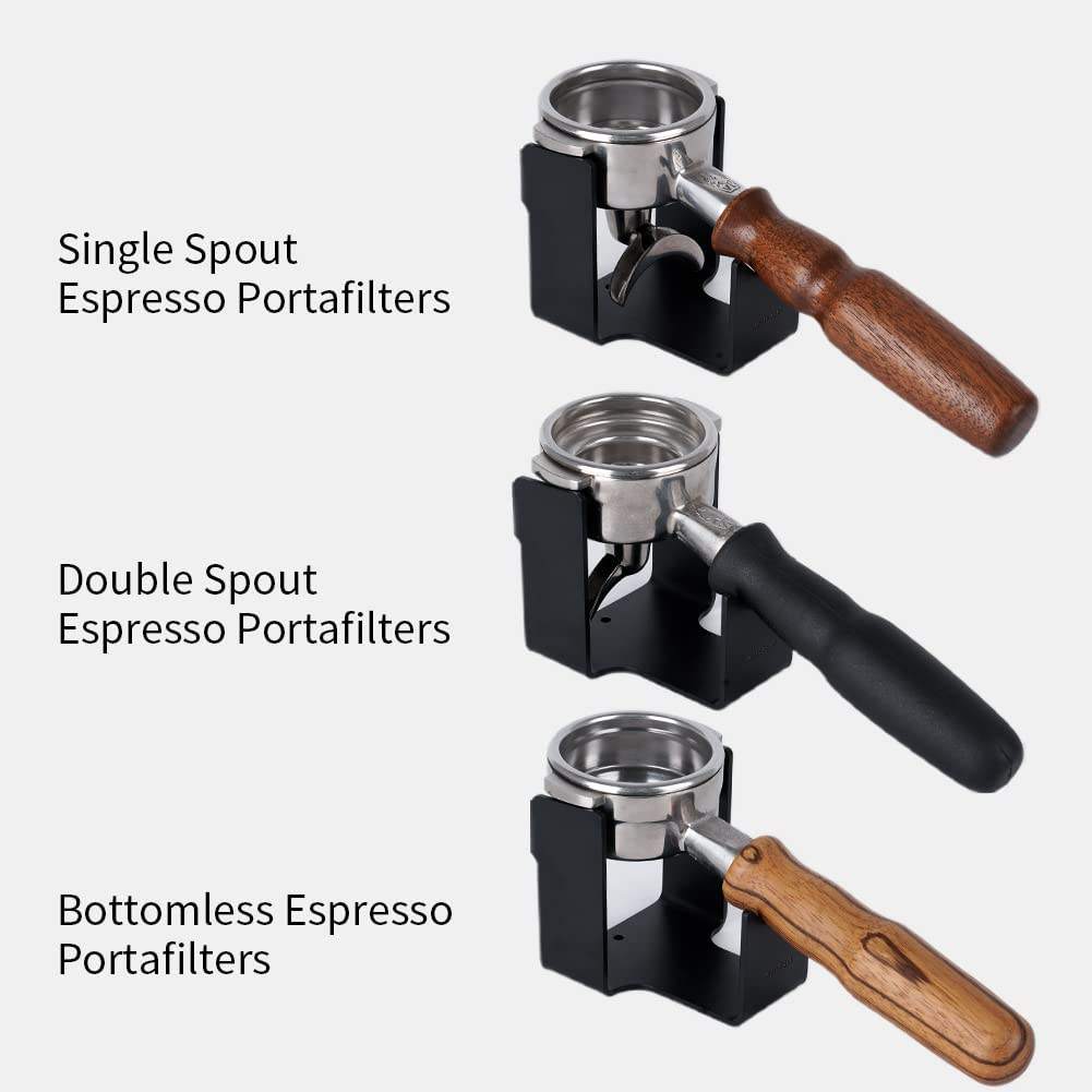 Soporte de pared para portafiltro de café Soporte de pared para portafiltro de espresso duradero para soporte de oreja de 58 mm y 51 mm