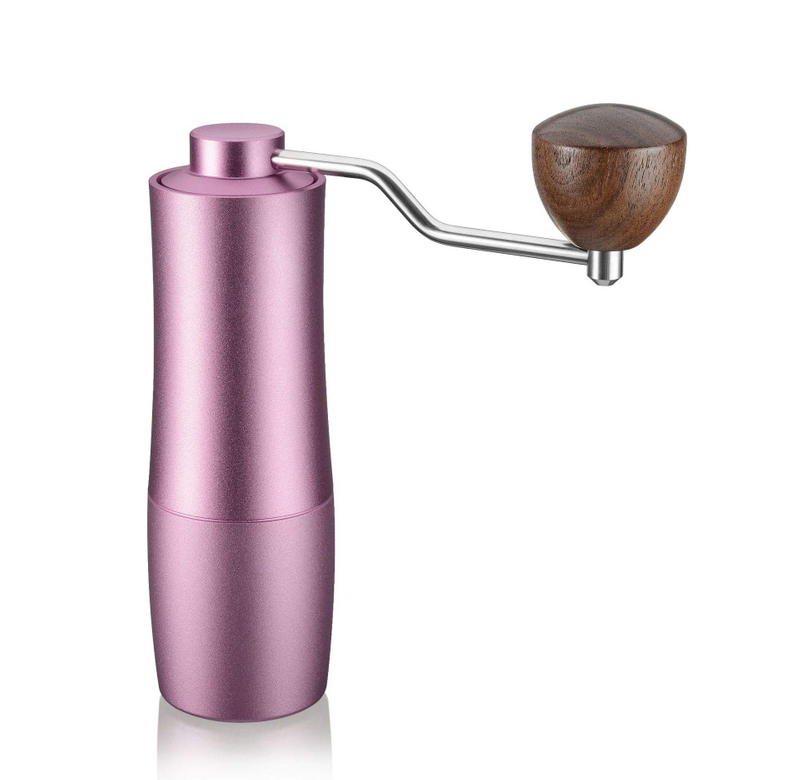 Molinillo de café Manual, juego de regalo, gran capacidad negra, 25g, fresa cónica de acero inoxidable CNC, ajuste interno ajustable, posicionamiento