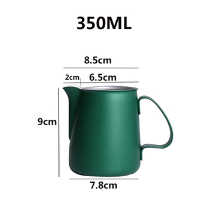 Jarra de leche Barista, jarra de leche de acero inoxidable de 600ml, taza para espumar, jarra de leche humeante de café expreso de Metal