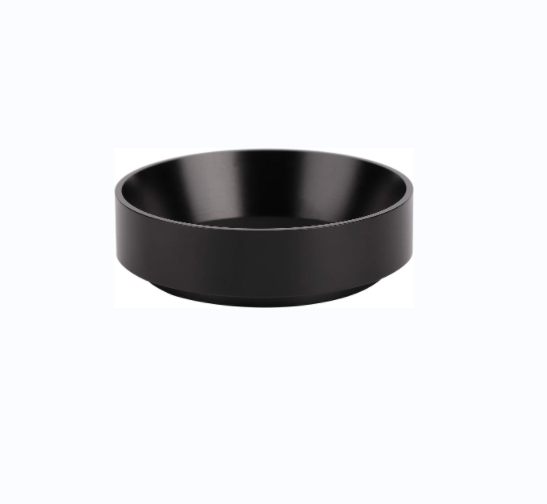 Anillos de dosificación Embudo de anillos de dosificación de polvo de café de aluminio con accesorio de cafetera de repuesto magnético negro (58 mm)