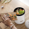 Cubo de compostaje Mostrador de cocina de 1,0 galones Fácil de limpiar con tapa sellada para desechos de alimentos Cubo de compostaje con filtro de carbón