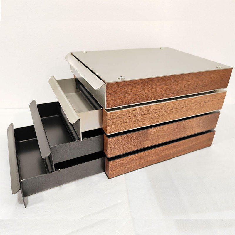Espresso Knock Box Cajón Coffee Knock Box Cajón Acero inoxidable Desmontable Coffee Ground Knock Container con extracción