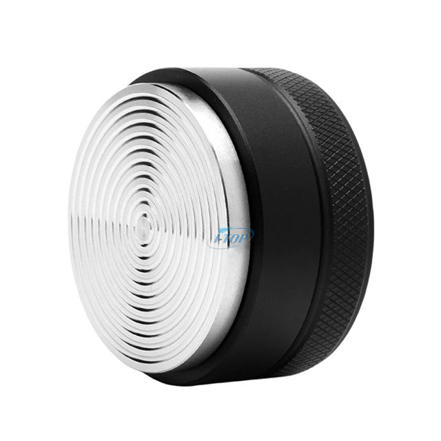 Herramienta de distribución de espresso Nivelador de espresso 51 mm a 58 mm Distribuidor de café negro de acero inoxidable