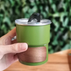 Taza de café portátil de 300 ml de una sola capa de acero inoxidable 304, taza para acampar con agua para rizar cerveza
