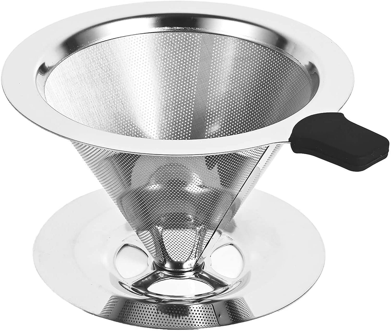  Filtro de malla de gotero de café portátil de acero inoxidable