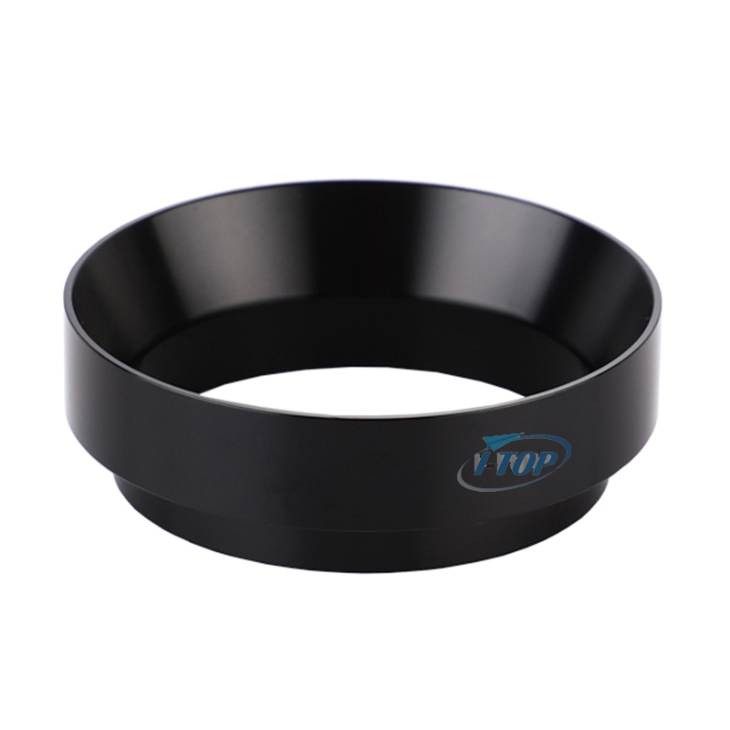 Embudo dosificador de espresso de 51mm/53mm/58mm anillo dosificador de café de acero inoxidable Compatible con portafiltro de 51mm/54mm/58mm